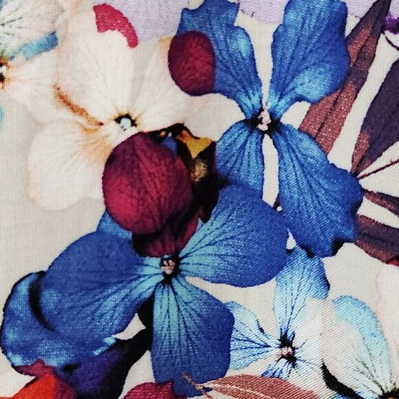 Avenue Womens Dress Size 22/24 Multicolor Feminine Floral V-Neck Short Sleeve - Picture 6 of 12